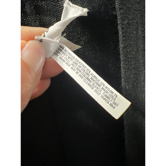 Soma Wknd Womens Black Open Front Poncho Wrap One Size - Picture 8 of 9